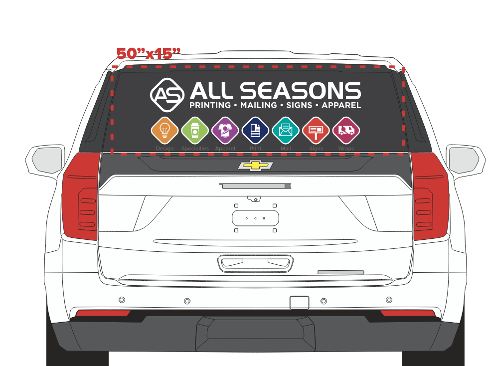 Tailgate Logo 30" W x 20" H