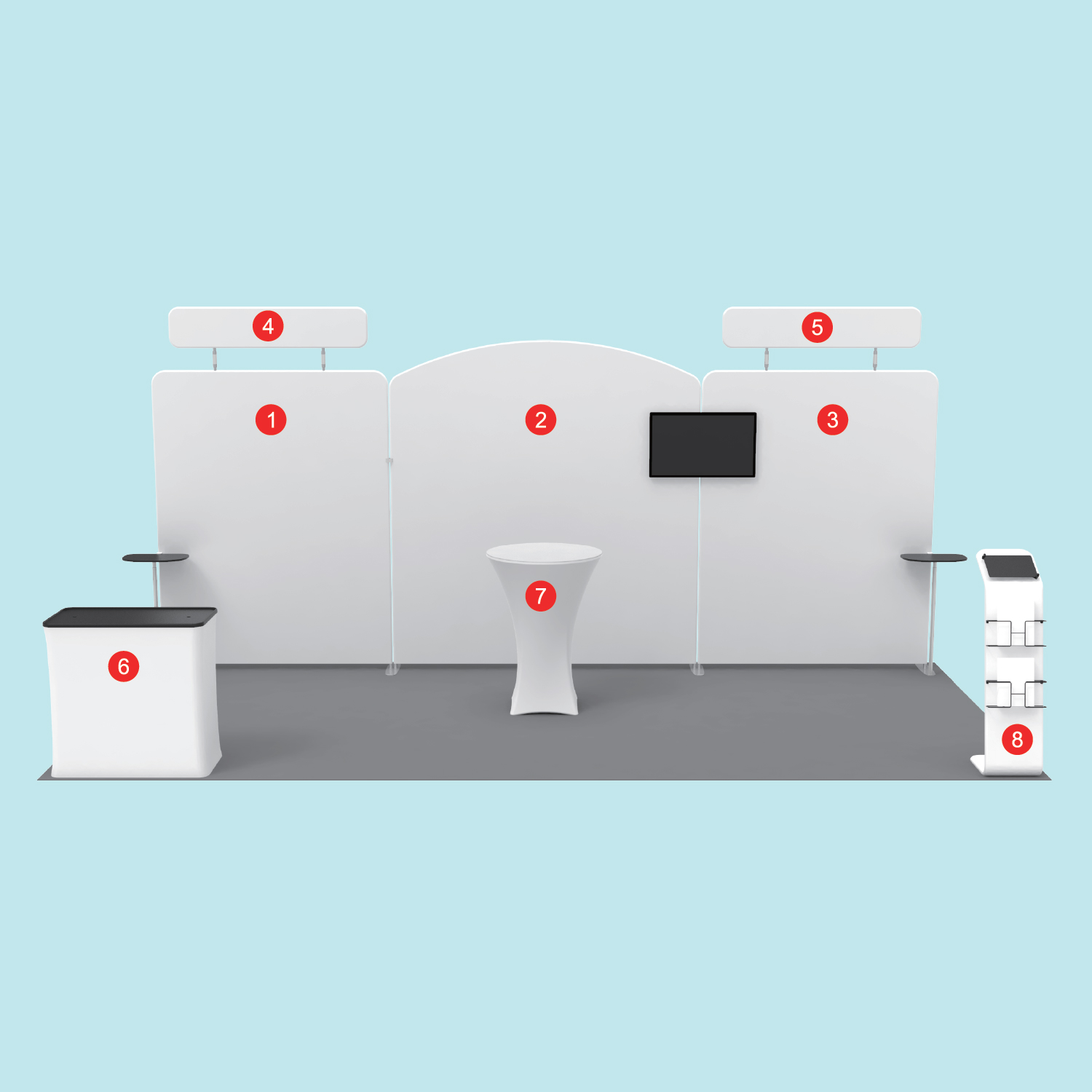 Impact Engage 10'x20' Tradeshow Booth Kit 4