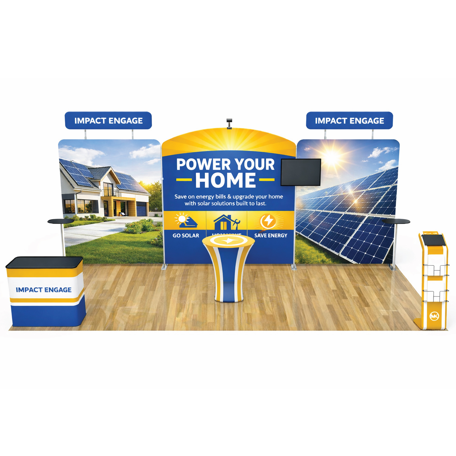 Impact Engage 10'x20' Tradeshow Booth Kit 1