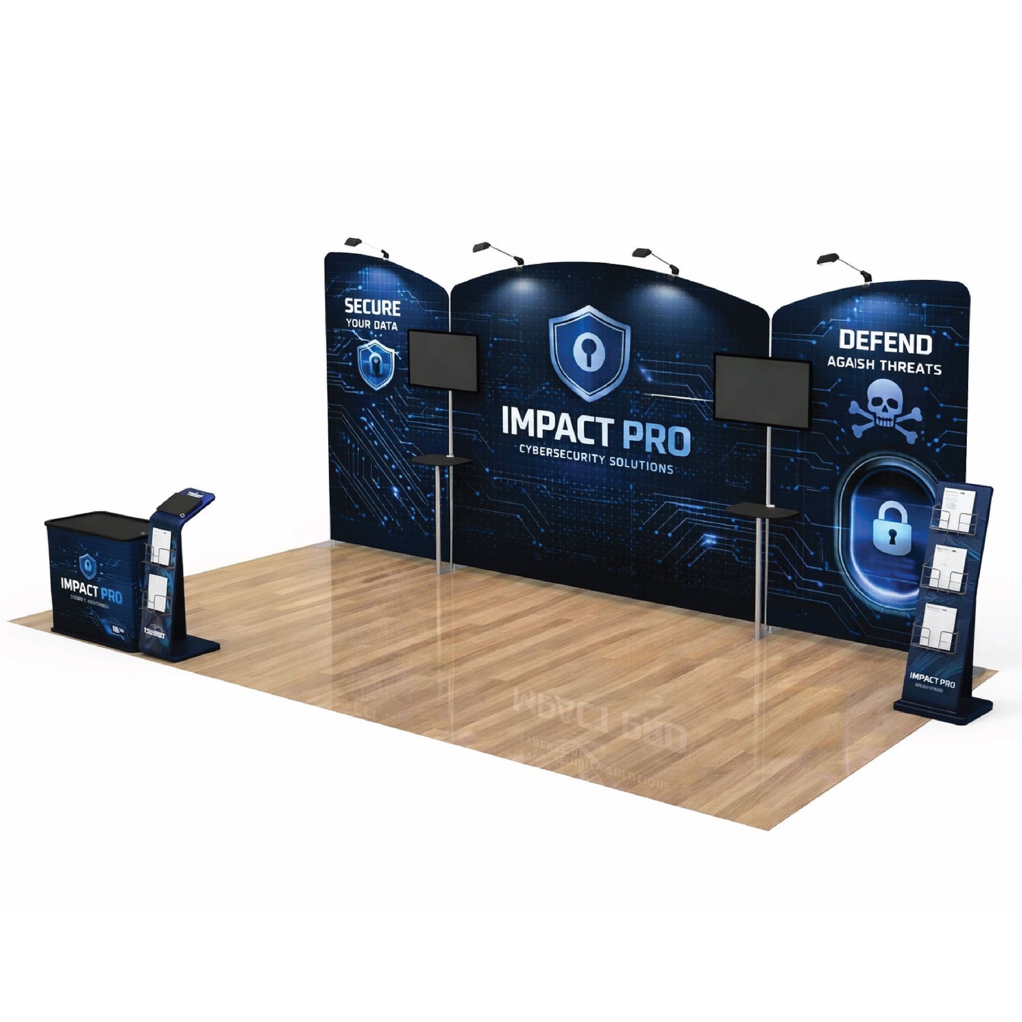 Impact Pro 10'x20' Tradeshow Booth Kit 1