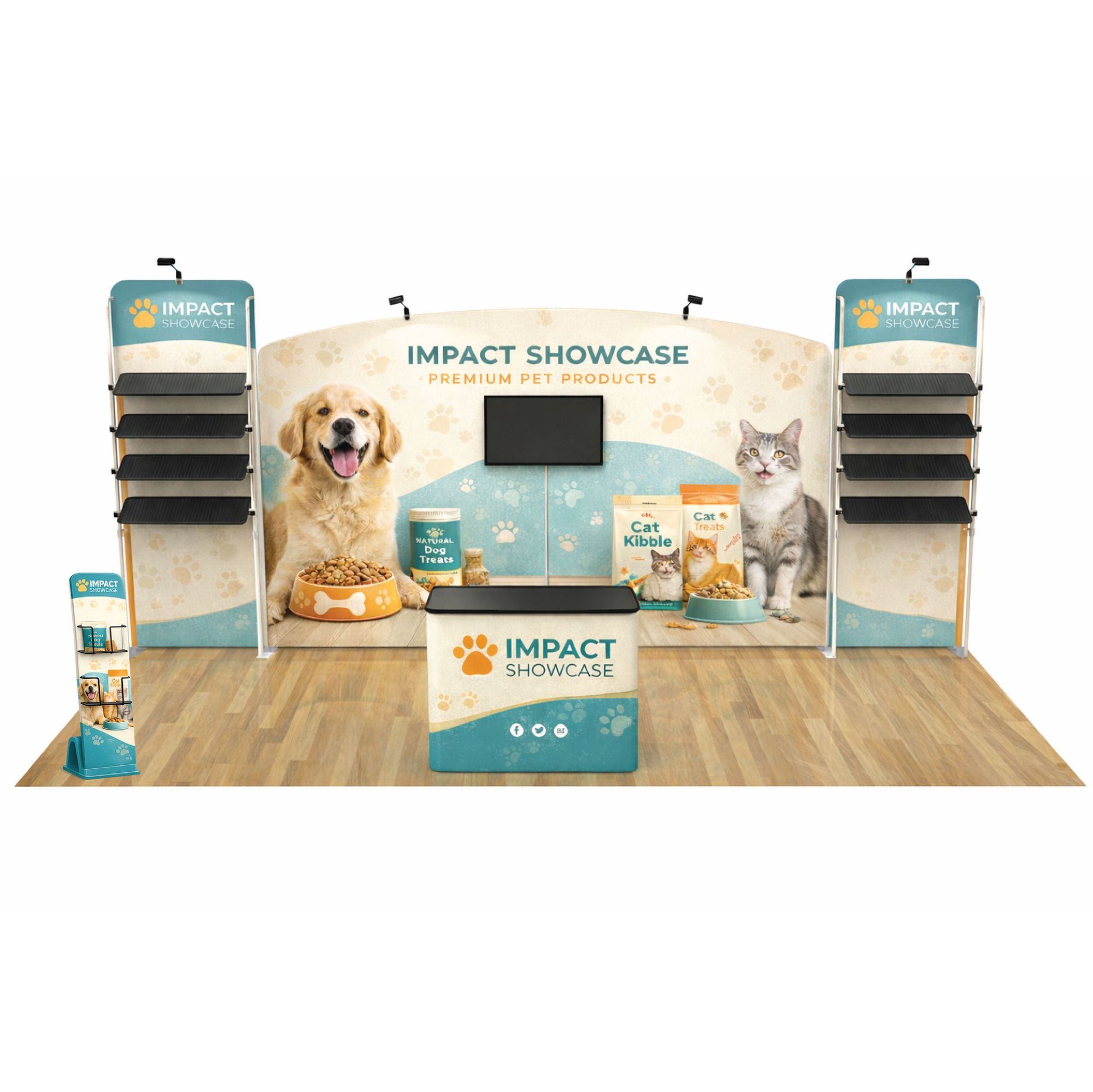 Impact Showcase 10'x20' Tradeshow Booth Kit 1