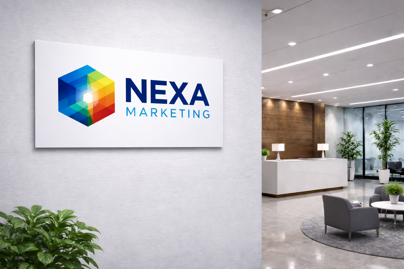 Economy PVC Interior Wall Sign 1