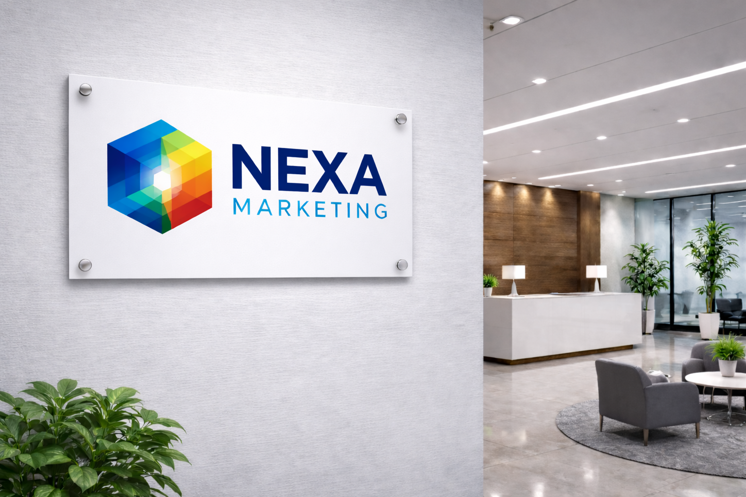 Economy PVC Interior Wall Sign 4