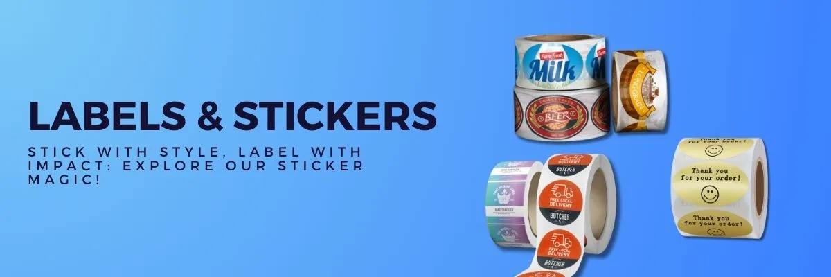 Custom product labels with ingredients and branding information