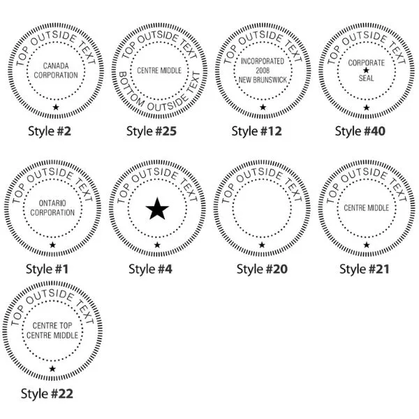 Please choose style of seals