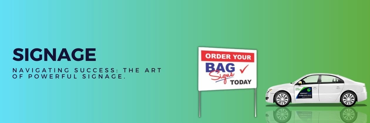 Custom outdoor signage with vibrant designs and messaging