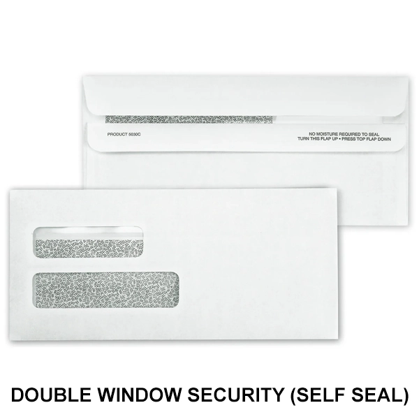 Double Window Security Env (Self Seal)