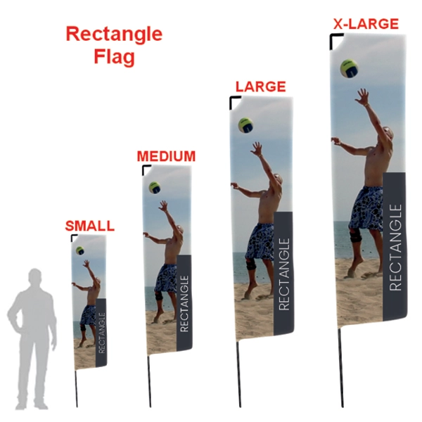 Rectangle Flag Signs - Stand Out with Professional Designs