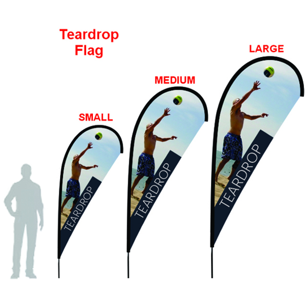 Flag Signs Teardrop