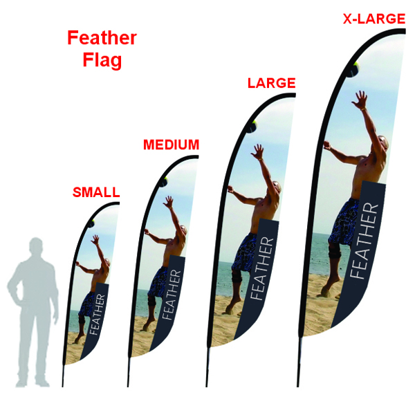 Flag Signs Feather