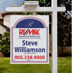 For sale sign with classic wood frame, ideal for outdoor display, featuring clear and visible lettering to attract attention