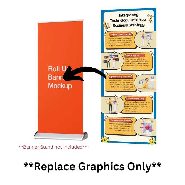 High-quality, vibrant pull-up banner graphic designed for professional, clear messaging and maximum impact.