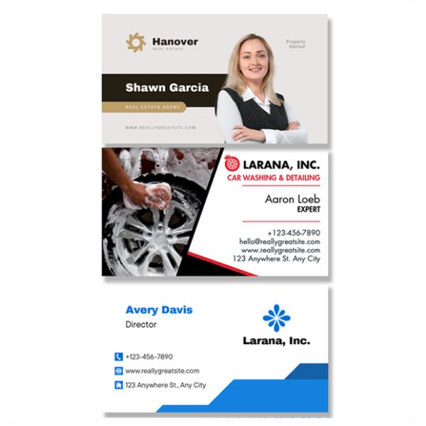 Classic standard business card with a clean and professional design, suitable for everyday networking and business needs.