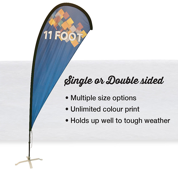 Teardrop custom teardrop flag banners