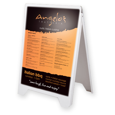 Plastic A Frame Sign with Insert.