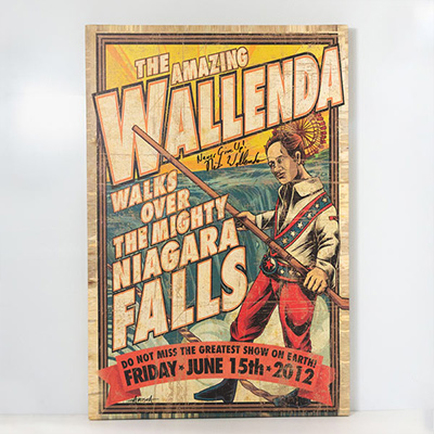 Colourful canvas wrap