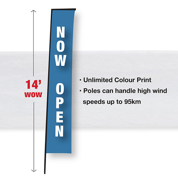 Large Rectangle large rectangle flag for opening