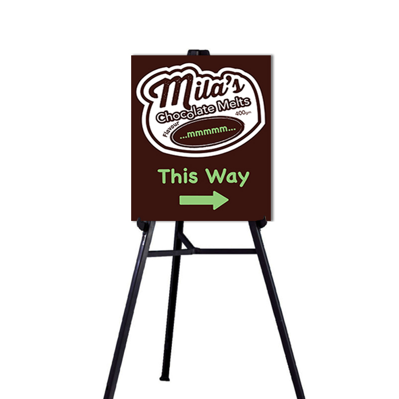 foam board sign for food business