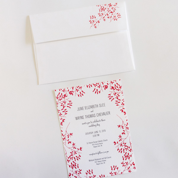 Invitation and envelope