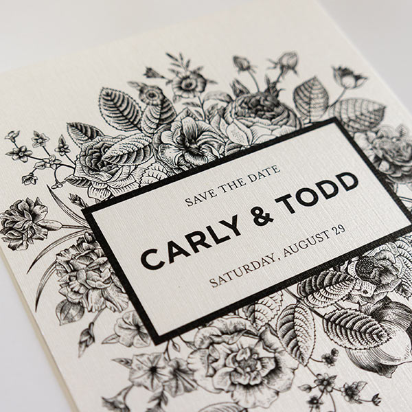 save the date for wedding example