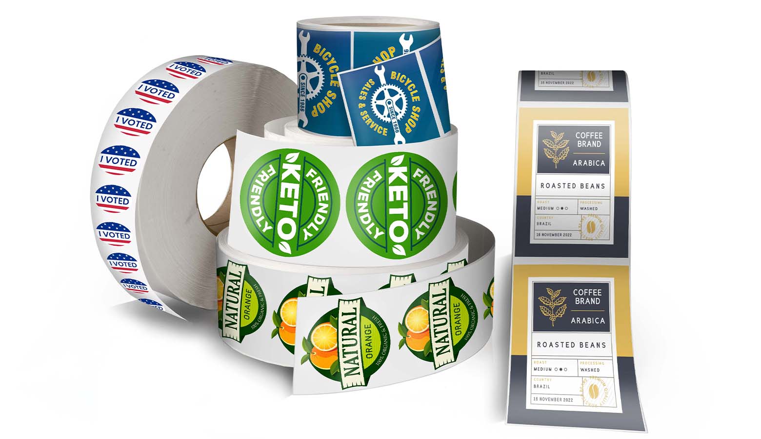 Roll Labels – Standard Shapes