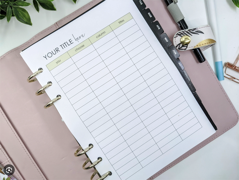 Custom Notebooks & Planners
