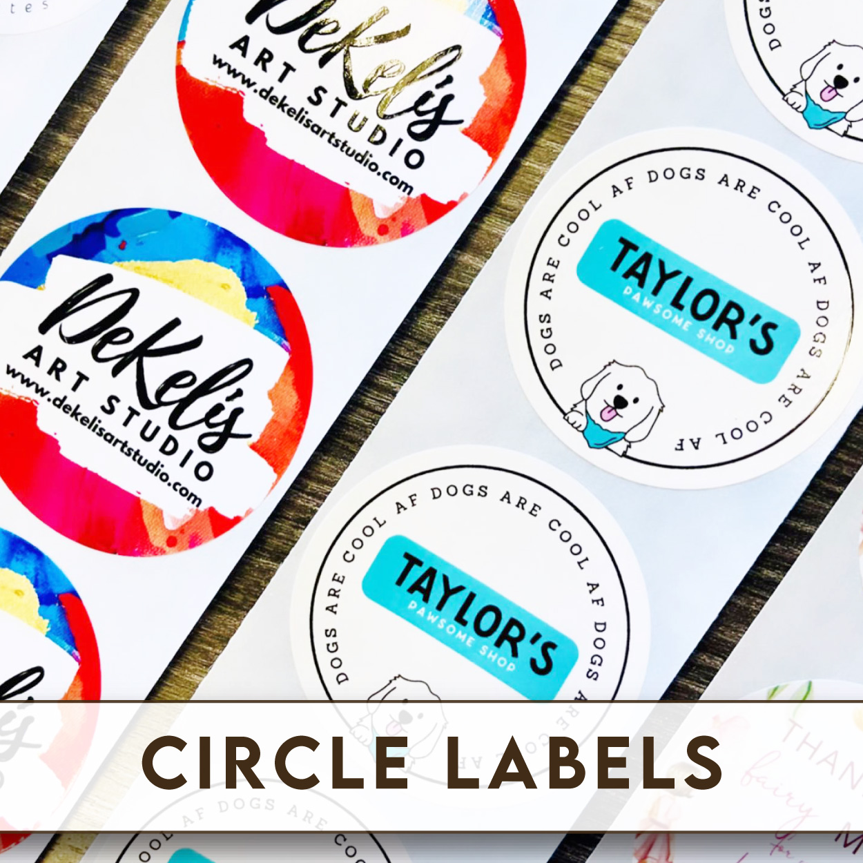 Circle Printed Labels