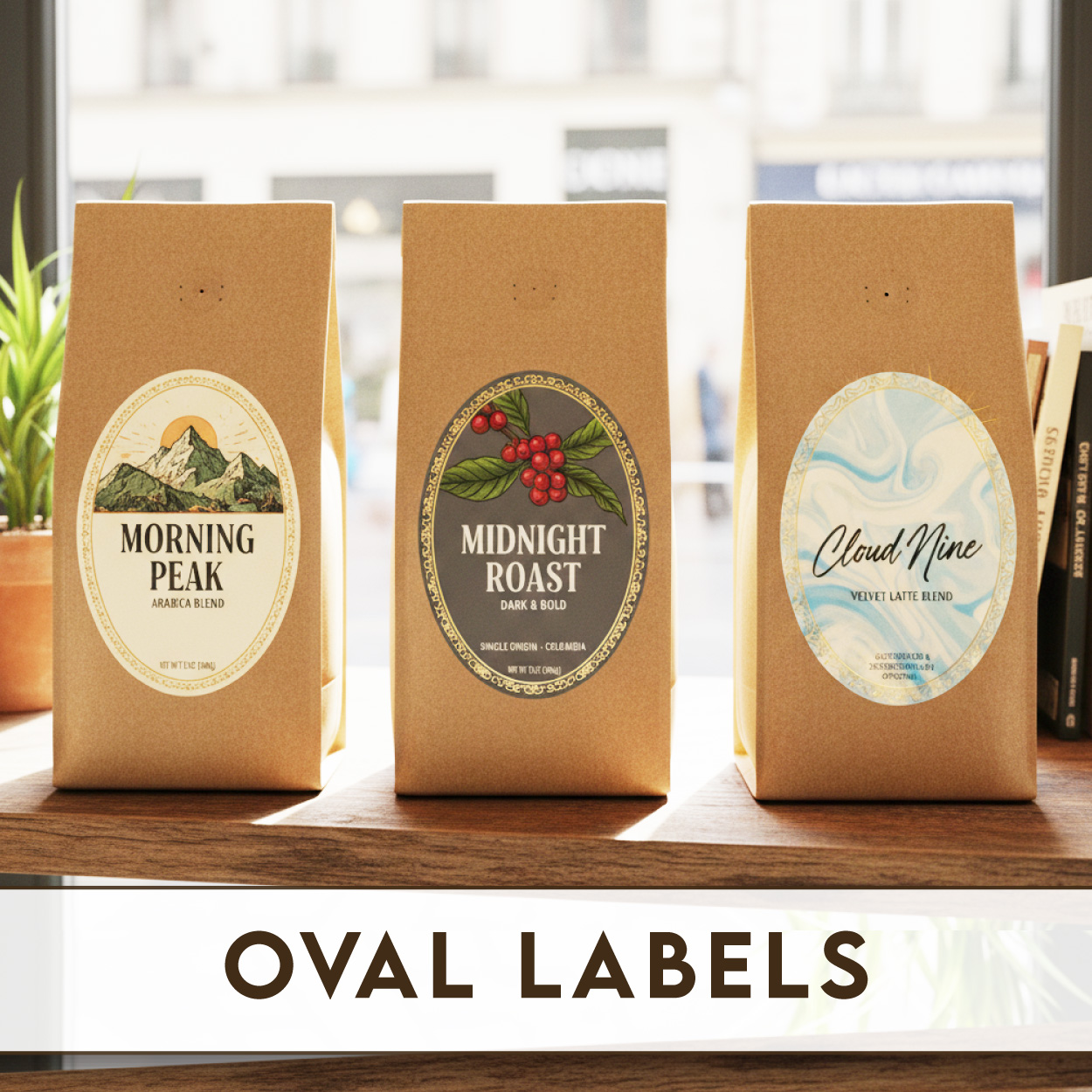 Oval Printed Labels