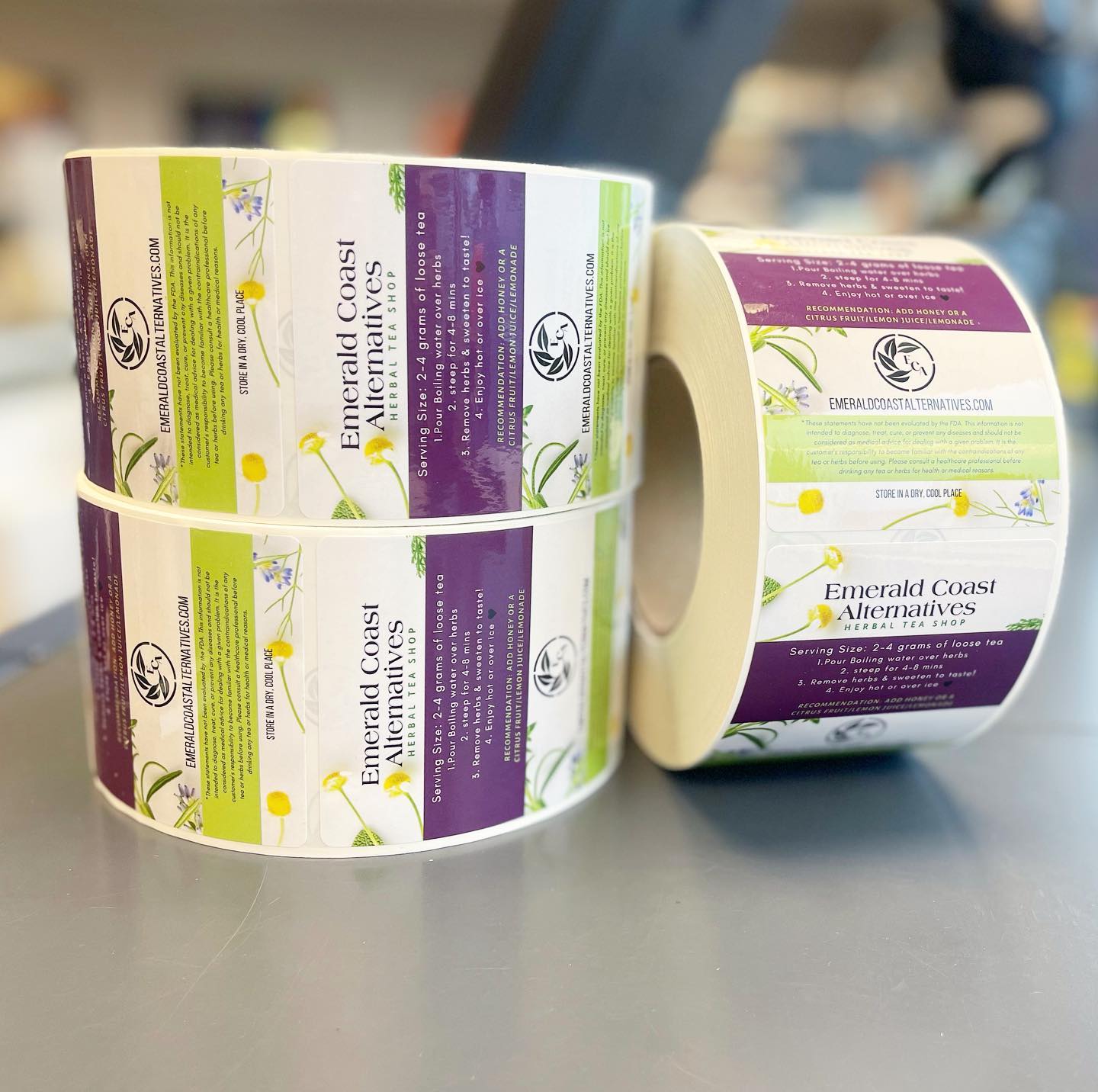 Rectangle Printed Labels - Aztec Labels