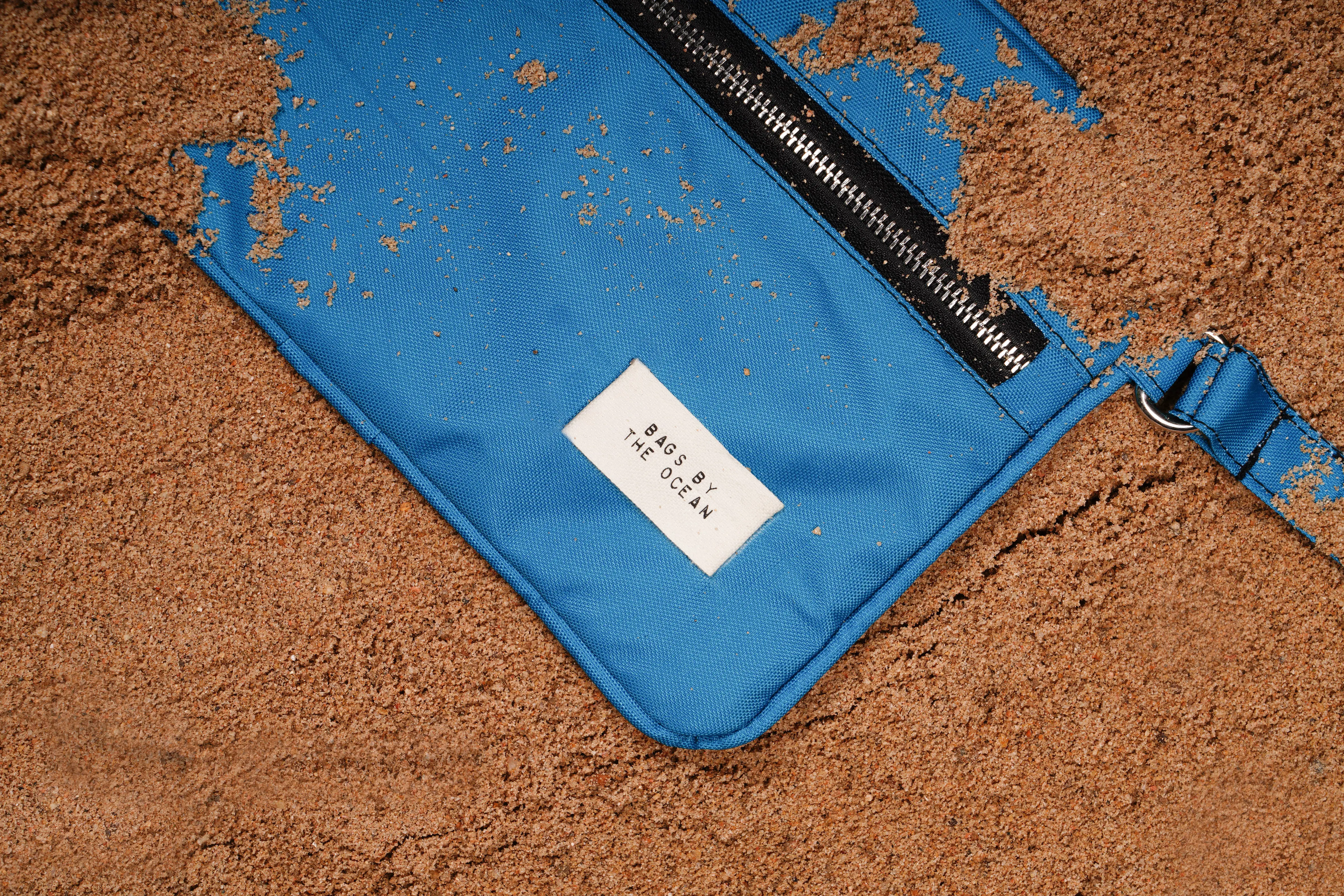 Blue Bag by the Ocean