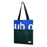 Basic Tote - Green Meshed with Blue
