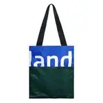Basic Tote - Green Meshed with Blue
