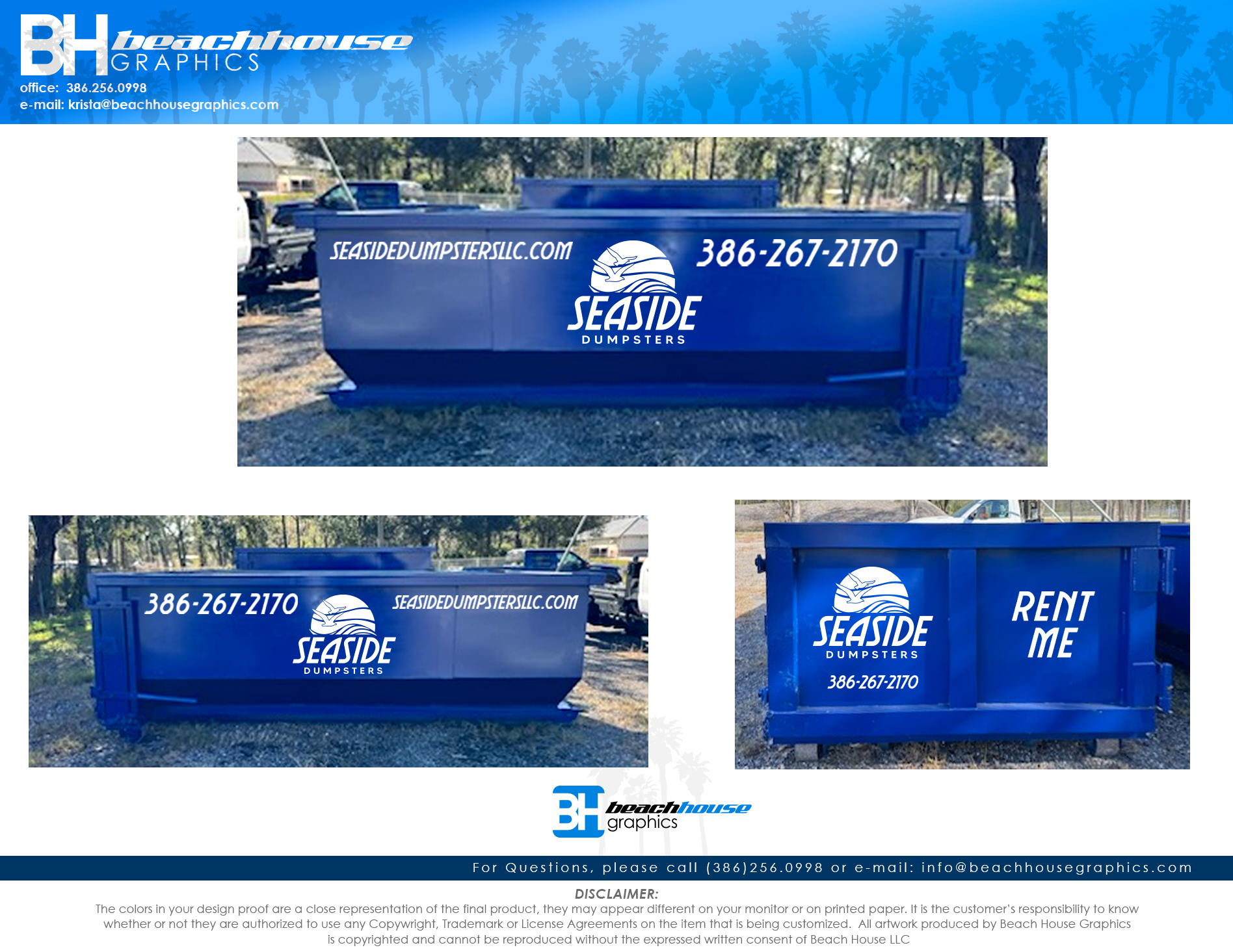 12' Roll Off Graphics (Blue)