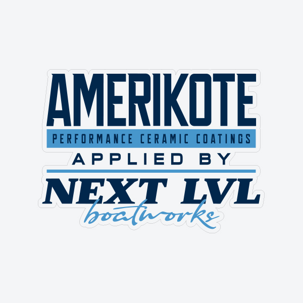 6.25" Amerikote | Next Lvl Decal : Navy on Clear