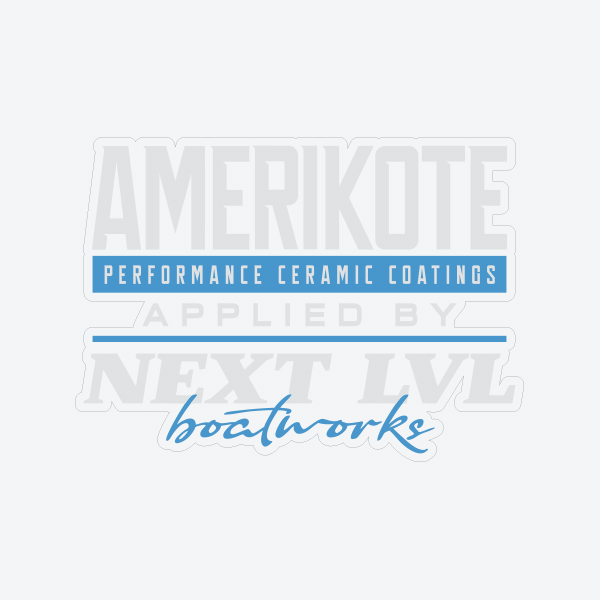 6.25" Amerikote | Next Lvl Decal White on Clear