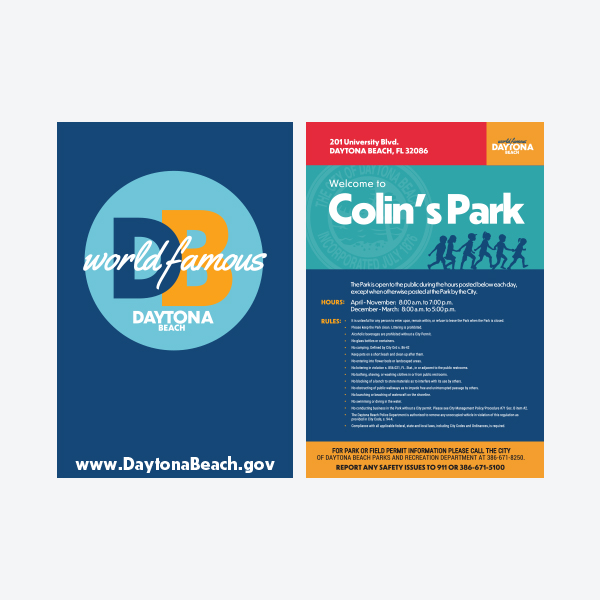 City DB - Park Signs (6mm ACM Double Sided)