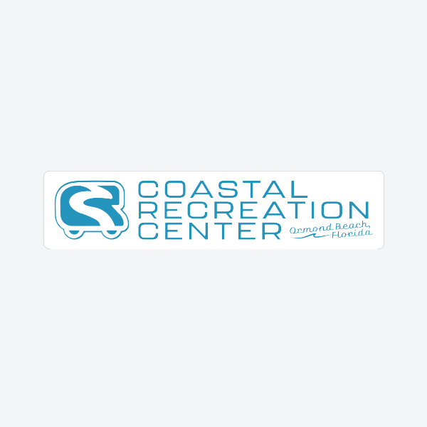 8" Coastal Rec Decal (white)