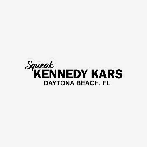 5.8" Kennedy Kars Decal - White