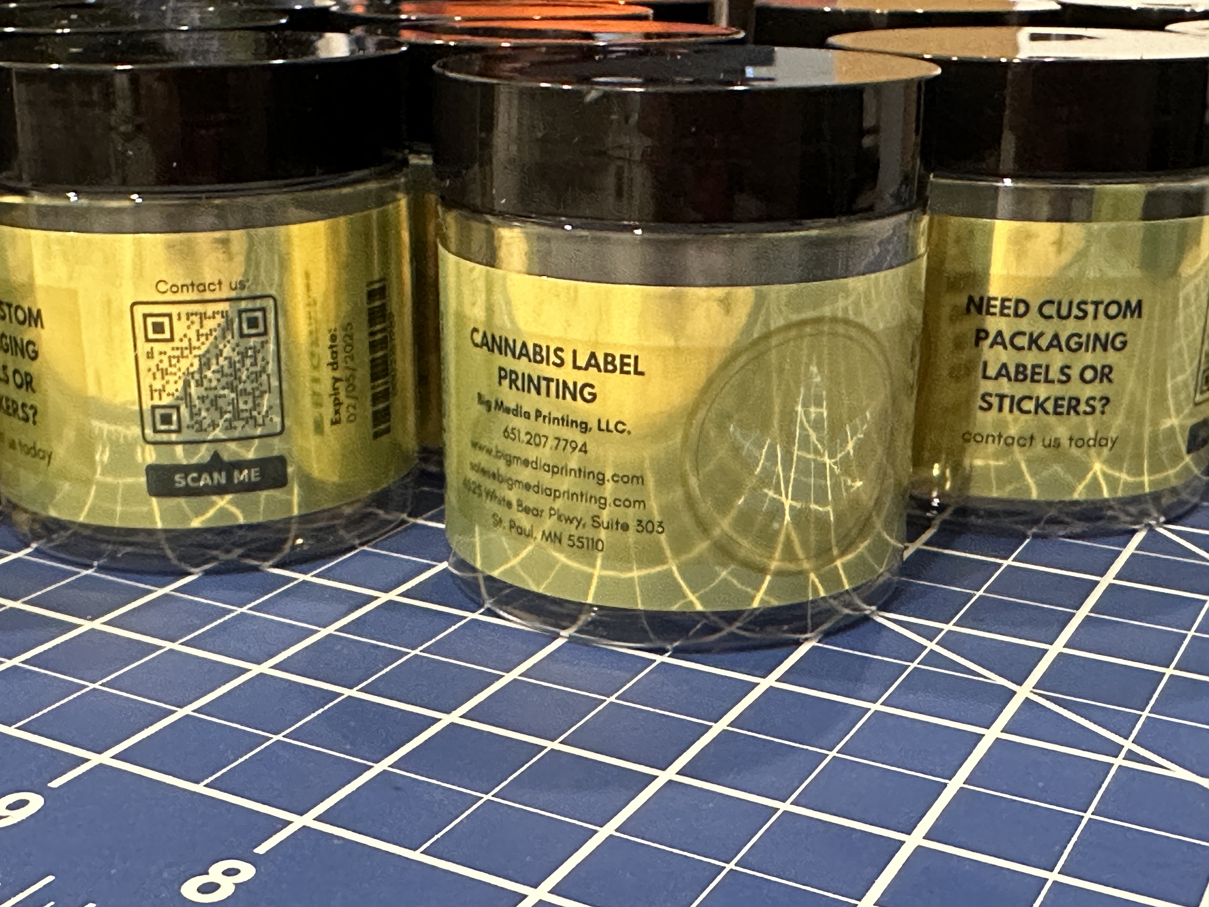 Gold Foil Custom Label Printing