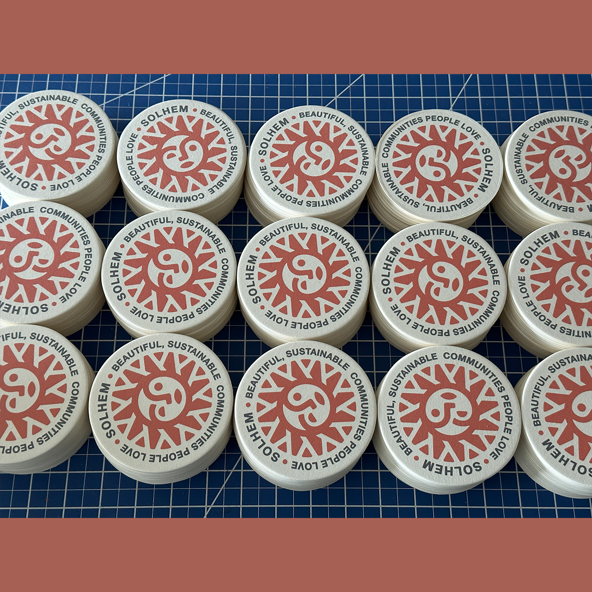 Custom Shaped Bar Coaster Printing