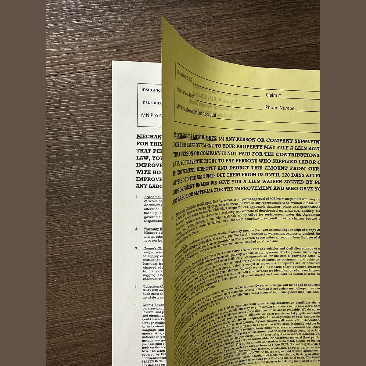 NCR Carbonless Form 1
