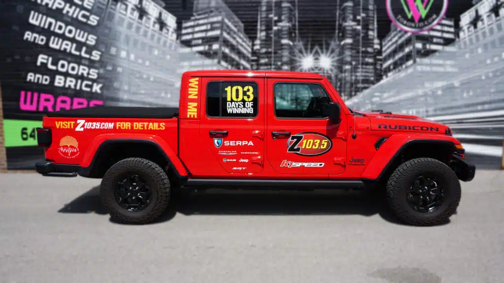 103.5 Radio Jeep Wrangler Decals