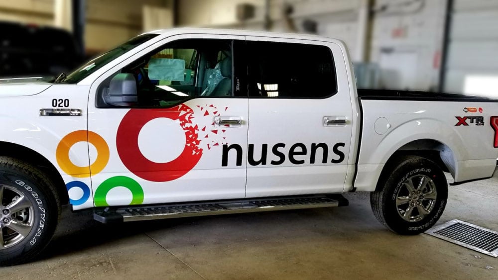 Truck Decals on a Truck