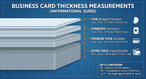 Business Card Thickness measurement