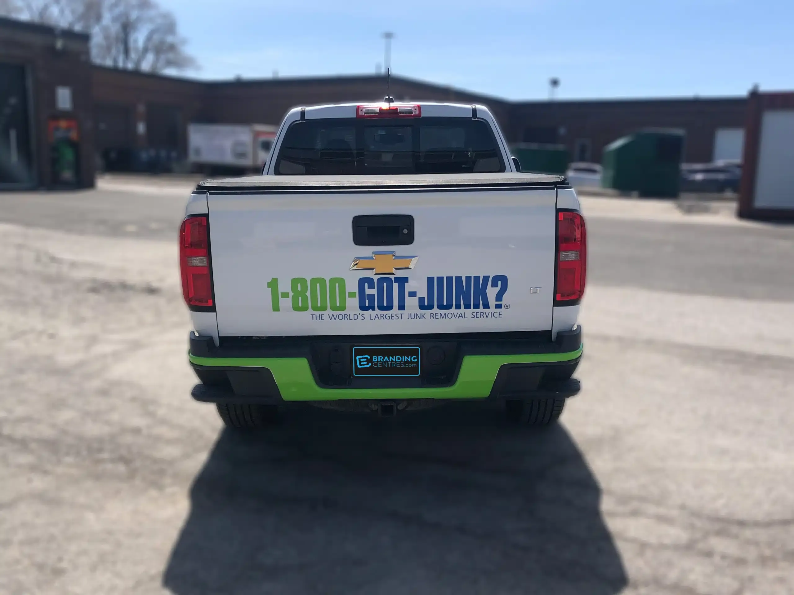 1-800-GOT-JUNK? Chevrolet Colorado Wrap Back Angle