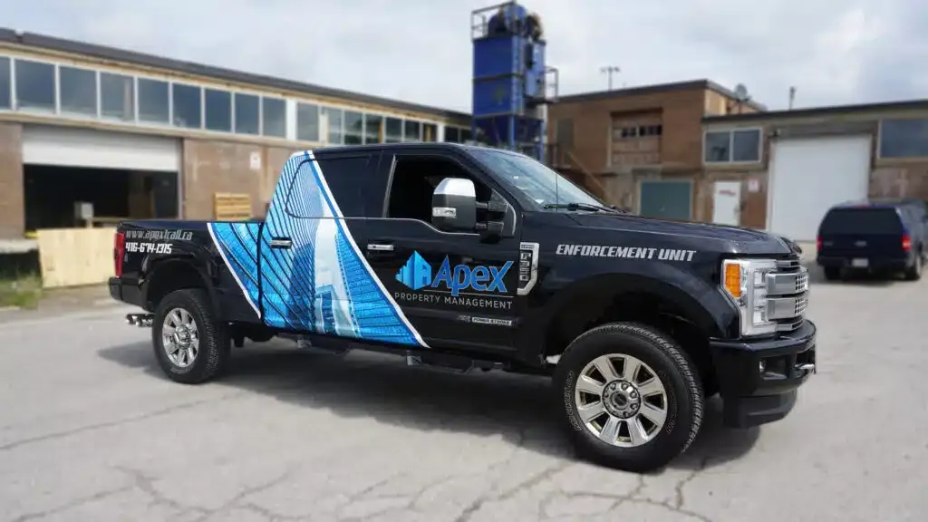 Apex-PM Partial Wrap F-350 Front Side