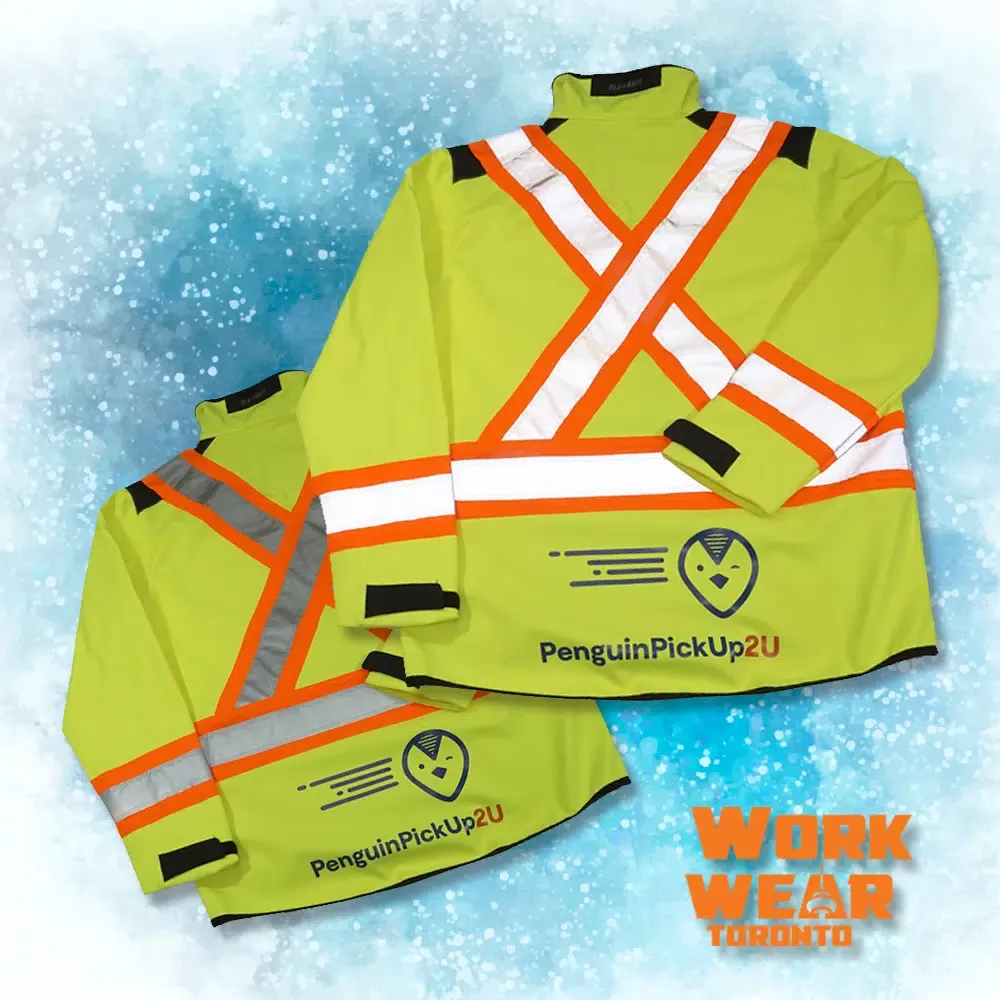 CUSTOM SAFETY VESTS FOR THE EMPLOYEES – Penguin Pick up - Branding Centres - Reflective Jackets