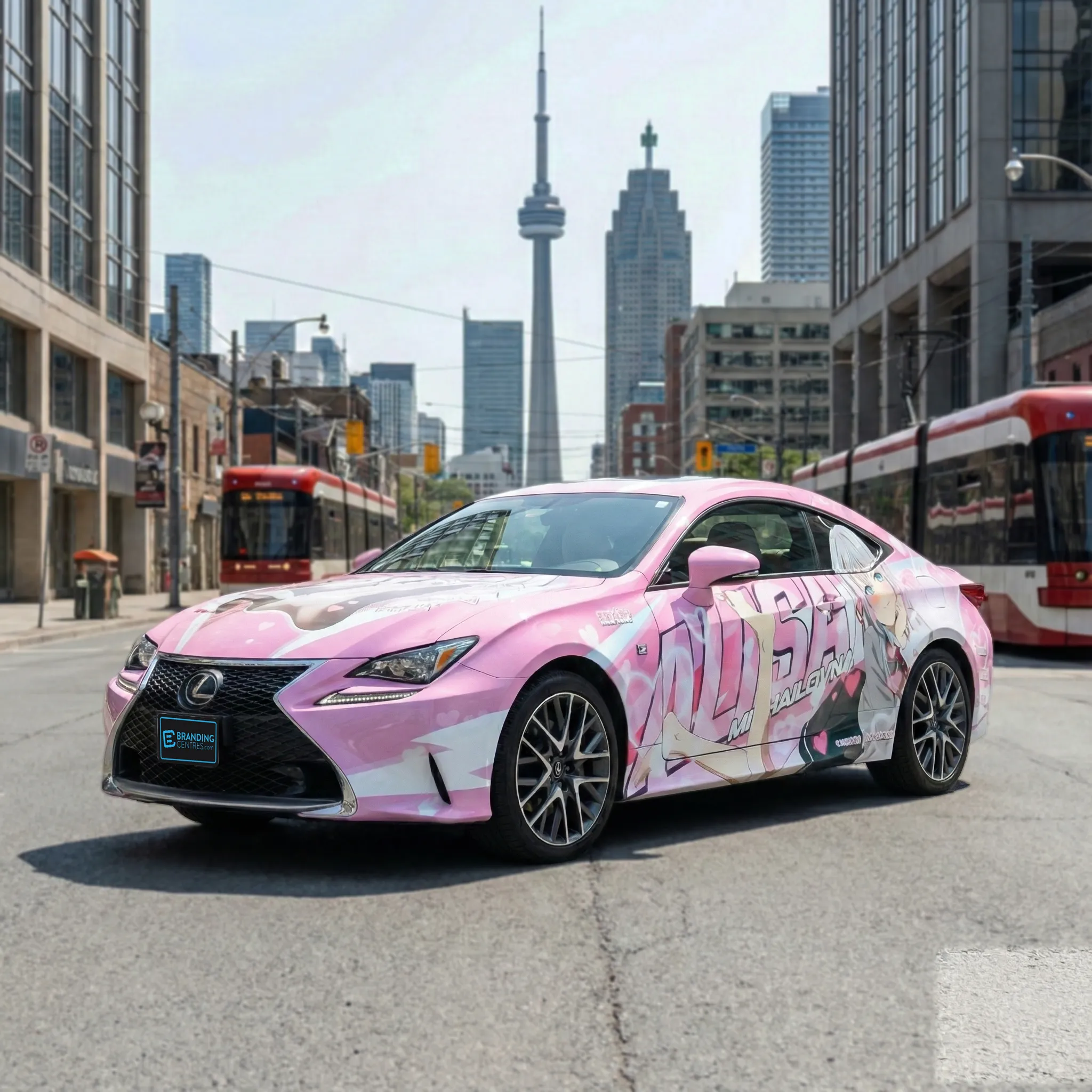 Anime Themed Car Wrap design