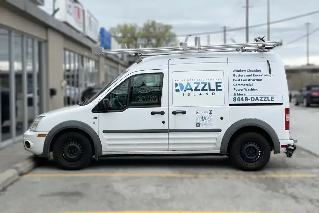 Dazzle Island | Ford Transit Connect – Custom Lettering & Decals
