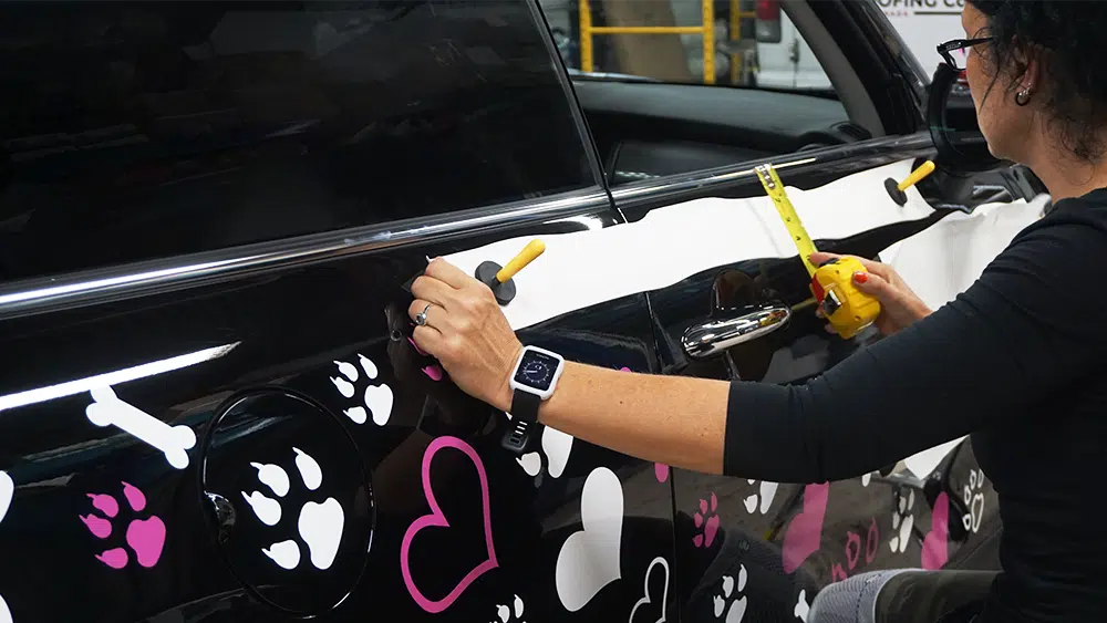 Installation process of the decals